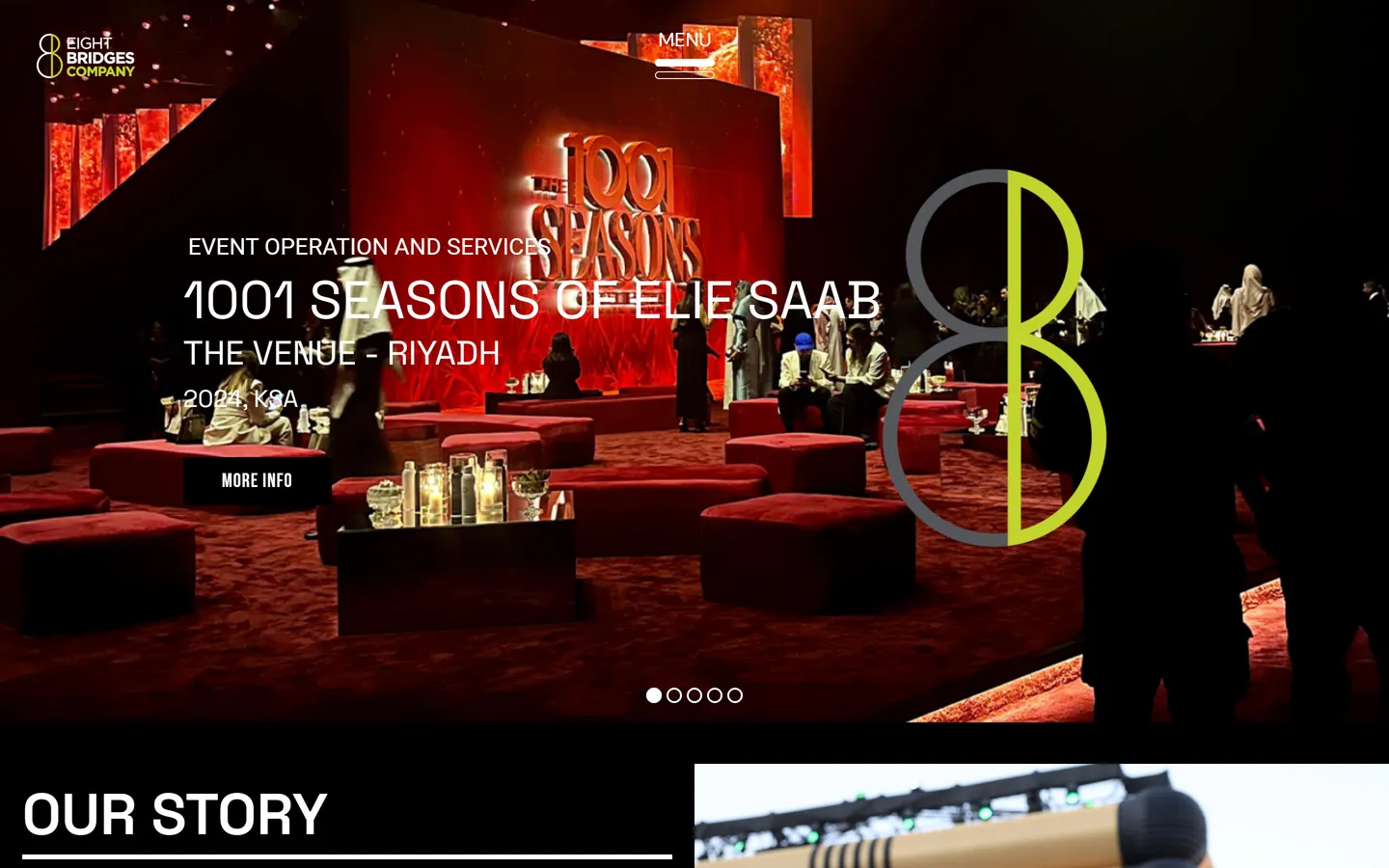 8 Bridges Company - desktop view