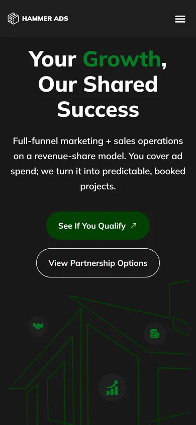 Hammer Ads - mobile view