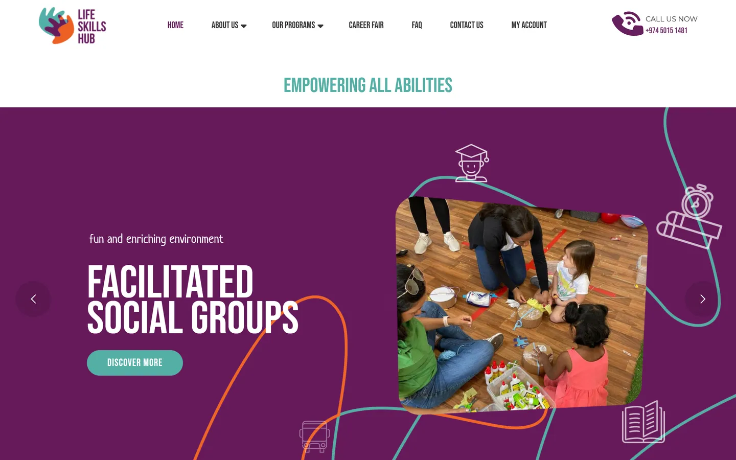 Life Skills Hub QA - desktop view
