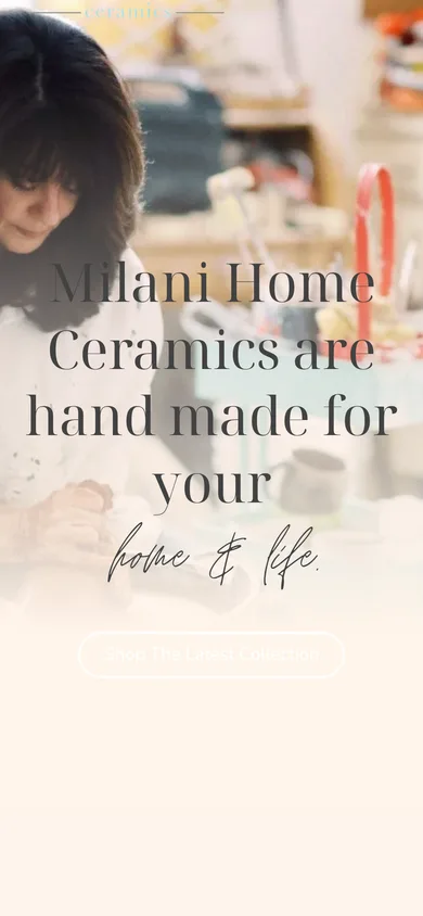 Milani Home - mobile view