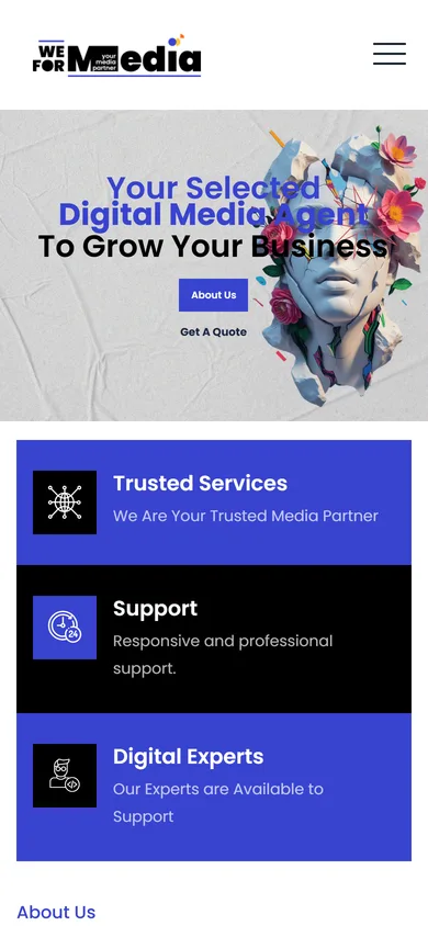 Weform Media - mobile view