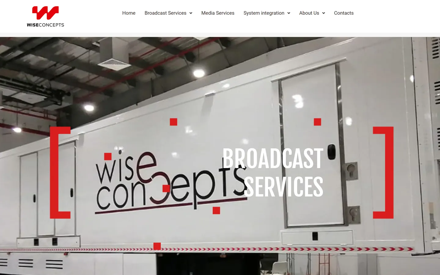Wise Concepts TV - desktop view